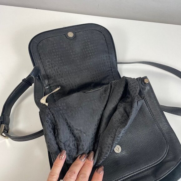 Kate Spade NY Womens Rianne Pratt Street Crossbody Flap Bag Purse Black M Pocket - Picture 12 of 15